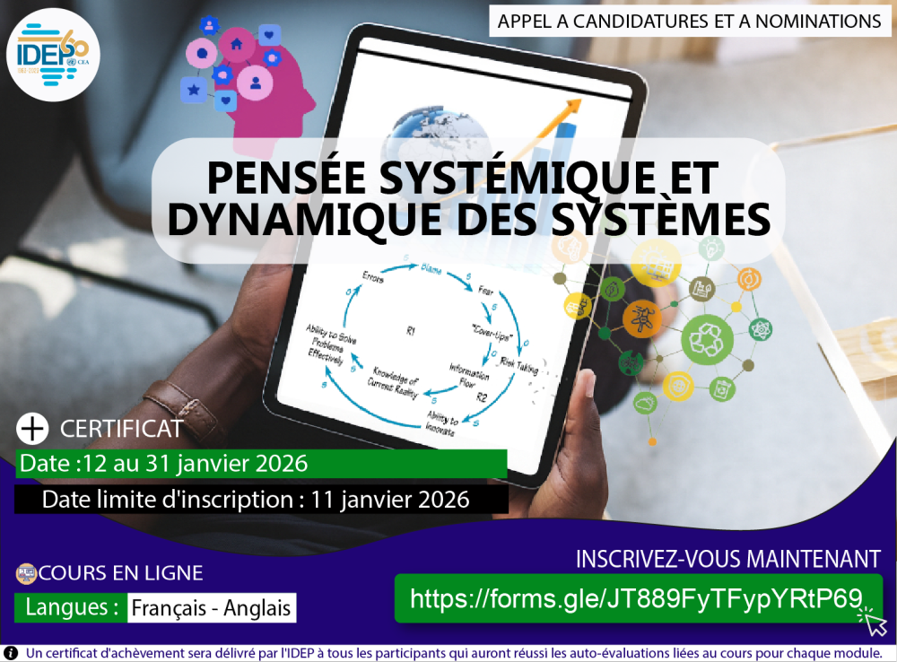 Cours en ligne - Pensée systémique et dynamique des systèmes