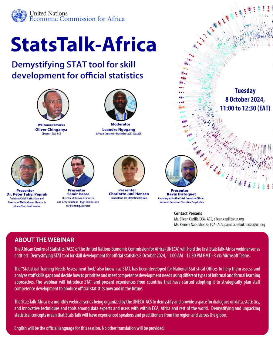 StatsTalk-Africa: Demystifying STAT tool for skill development for official statistics