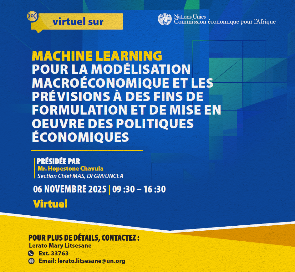 Poster - Atelier Virtuel sur le « Machine Learning pour la Modélisation et la Prévision Macroéconomiques