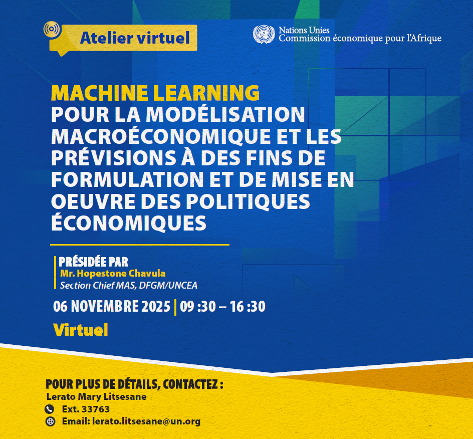 Poster - Atelier virtuel sur le « Machine Learning pour la Modélisation et la Prévision Macroéconomiques
