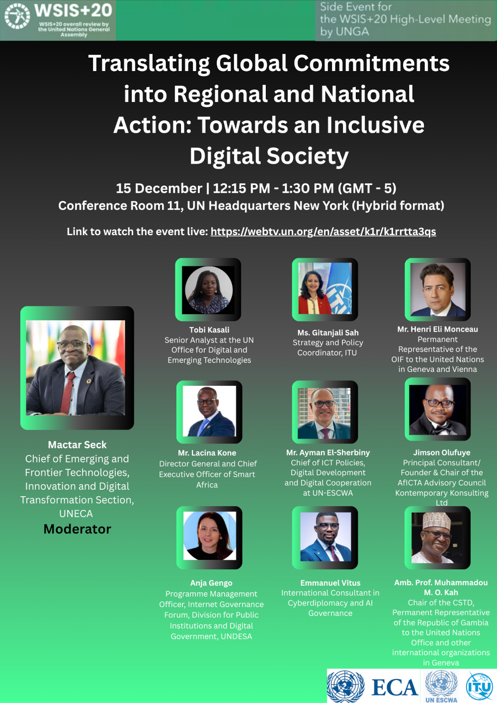 Translating Global Commitments into Regional and National Action: Towards an Inclusive Digital Society