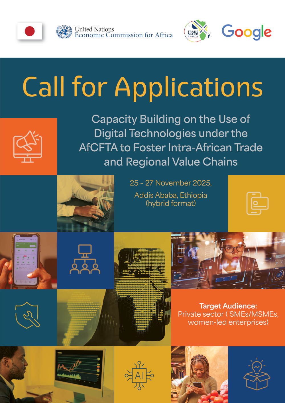 Call for Applications - Capacity Building on the Use of Digital Technologies under the AfCFTA to Foster Intra-African Trade and Regional Value Chains