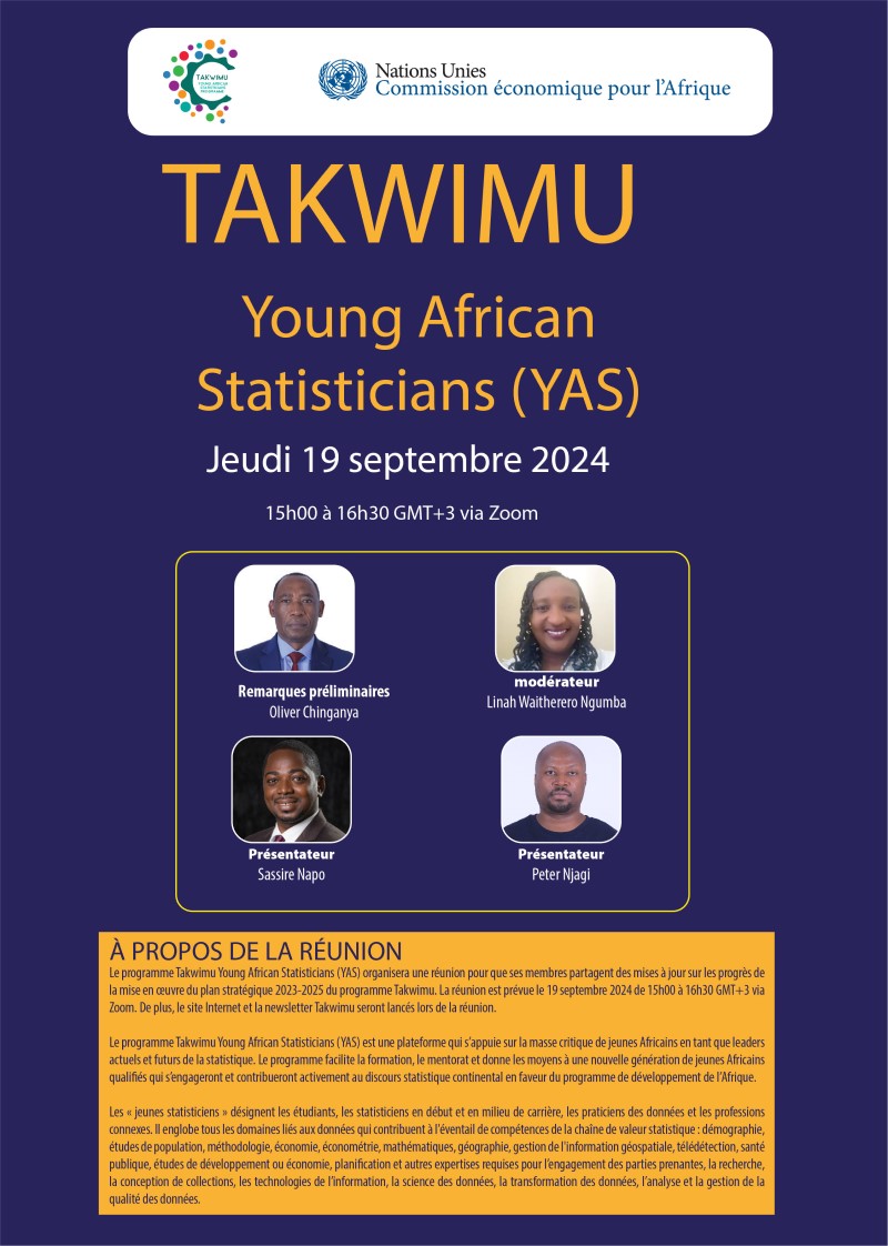 Webinar on the Progress of Takwimu Young African Statisticians Programme