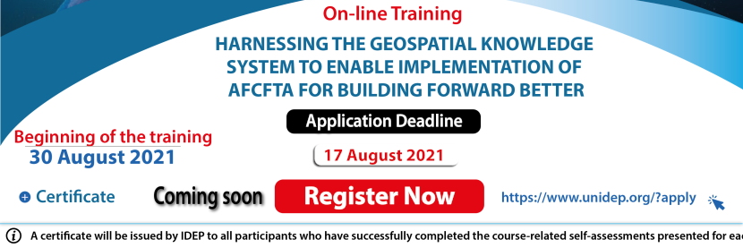 Harnessing the geospatial knowledge system to enable implementation of AfCFTA for building forward better