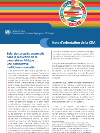Suivi des progrès accomplis dans la réduction de la pauvreté en Afrique : une perspective multidimensionnelle