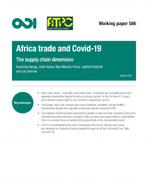Africa trade and covid-19: the supply chain dimension