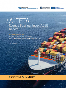 The AfCFTA country business index(ACBI) report : summary report for Angola, Cote D'Ivoire, Gabon, Kenya, Namibia, Nigeria, and South Africa