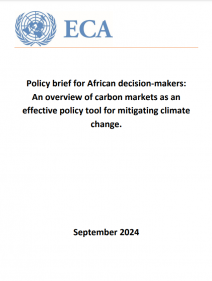 Policy brief for African decision-makers: an overview of carbon markets as an effective policy tool for mitigating climate change