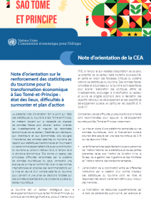 Note d’orientation sur le renforcement des statistiques du tourisme pour la transformation économique à Sao Tomé-et-Principe : état des lieux, difficultés à surmonter et plan d’action