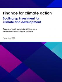 Finance For Climate Action: Scaling Up Investment For Climate And ...