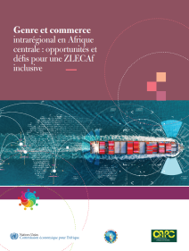 Genre et commerce intrarégional en Afrique centrale : opportunités et défis pour une ZLECAf inclusive