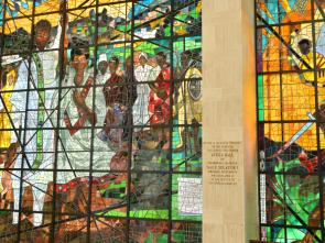 Scores gather in Africa Hall to unveil restored Afework Tekle’s Stained Glass Mural