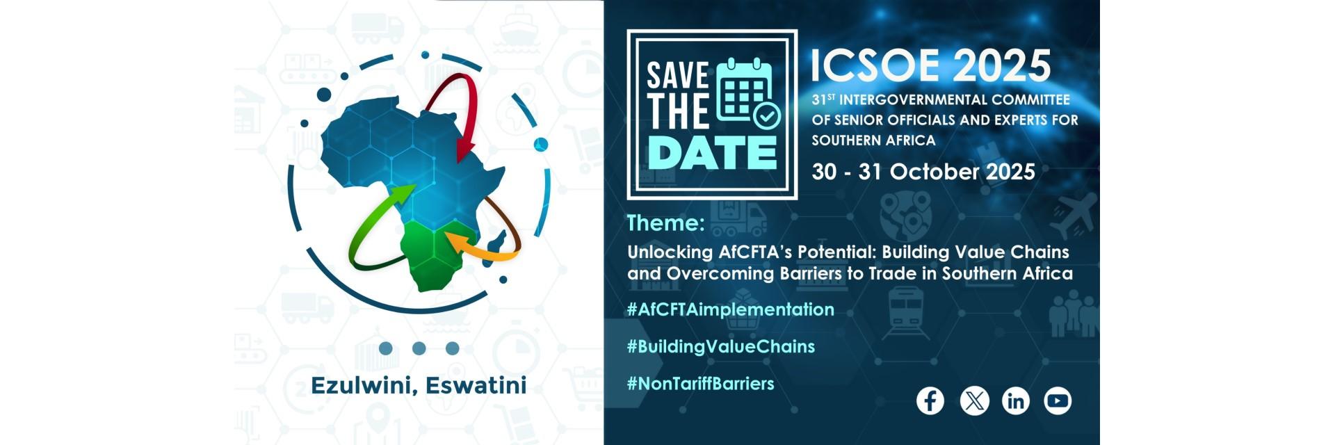 The 31st Meeting of the Intergovernmental Committee of Senior Officials and Experts for Southern Africa