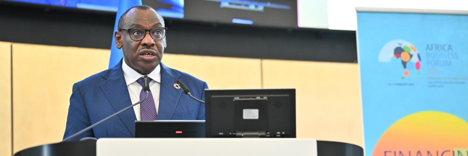 Statement by Claver Gatete at the Ninth Africa Business Forum