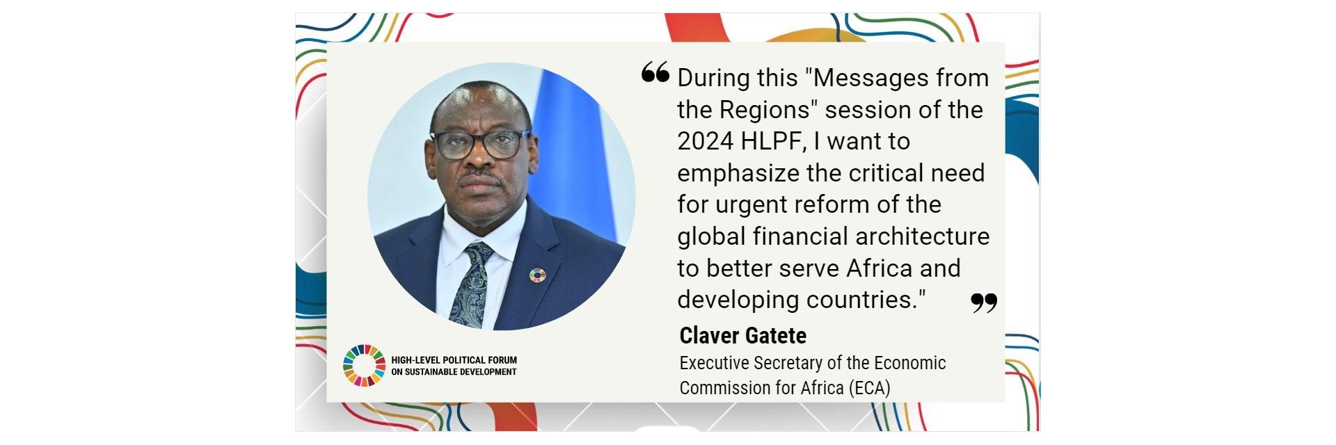 New level of urgency is needed to reverse lagging SDGs progress and regression – ECA’s Gatete