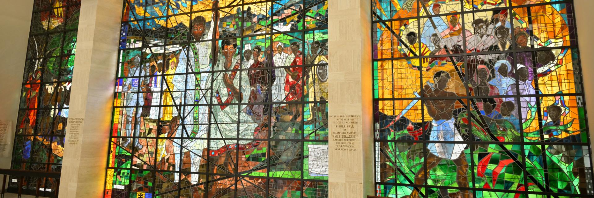 Scores gather in Africa Hall to unveil restored Afework Tekle’s Stained Glass Mural