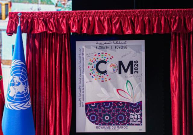Morocco’s postal services group, Barid Al-Maghrib issues commemorative stamp for the ECA Conference of African Ministers of Finance and Economic Planning