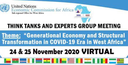 West African think tanks and experts meet virtually to discuss generational economy and structural transformation in the COVID-19 era