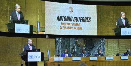 Inaugurating Renovated Hall, Secretary-General Calls to ‘Renew Pledge to Work for People of Africa’